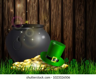St. Patrick s Day symbol green pot