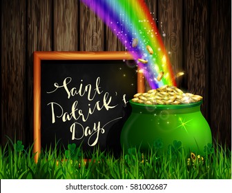 St. Patrick s Day symbol green pot