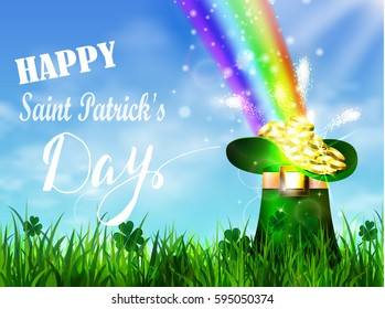 St. Patrick s Day symbol green pot