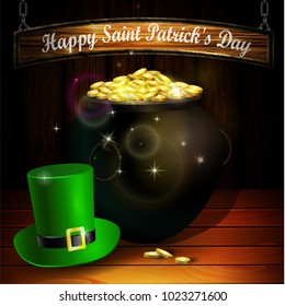 St. Patrick s Day vector greeting card