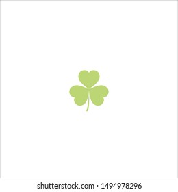 St. Patrick and Shamrock, clover leaf icon design.