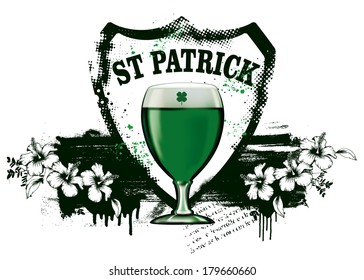 st patrick shield with cup