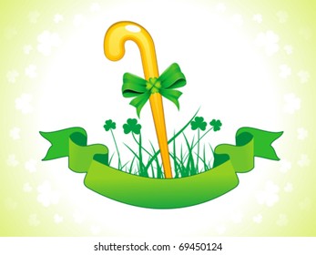 st Patrick stick vector illustration