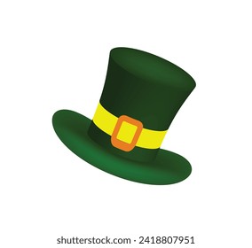 St. Patrick_s Day Leprechaun Hat. National holidays concept vector art