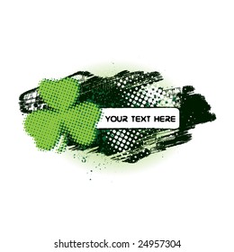 St. Patrick's Background - Shamrock Banner