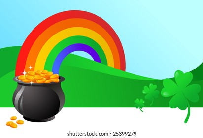St. Patrick's banner, vector illustration