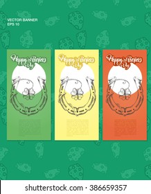 ST PATRICKS BANNERS. Saint Patrick's Day