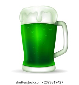 St. Patricks beers illustration isolated on white background