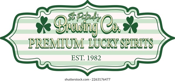 St Patrick's Brewing Co SVG Design 