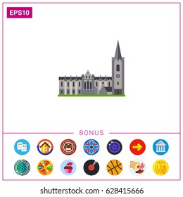 St. Patricks Cathedral vector icon