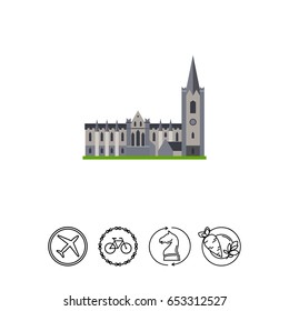 St. Patricks Cathedral vector icon