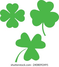 St Patrick's Clover,lucky icons vector design