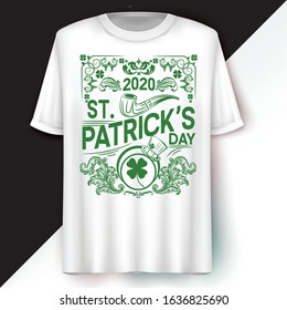 St Patrick's Day 2020.Irish Vector T-Shirt design.