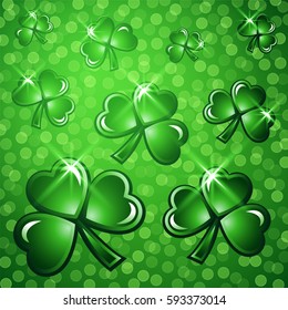 St Patricks Day abstract background. Vector illustration.