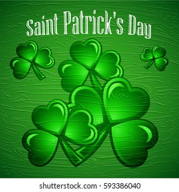 St Patricks Day abstract background. Vector illustration.