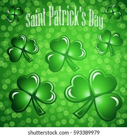 St Patricks Day abstract background. Vector illustration.