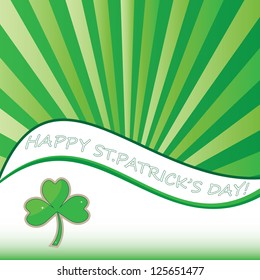 St. Patrick's Day abstract background.vector