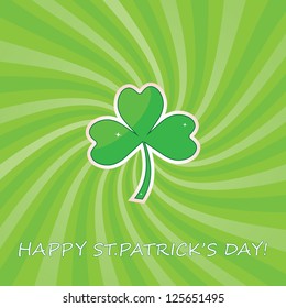 St. Patrick's Day abstract background.vector