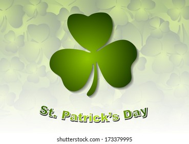 St. Patricks Day abstract vector background