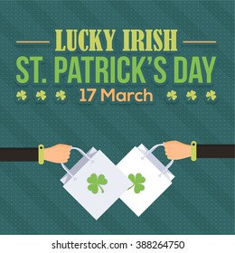 St. Patrick's Day Advertising and Sale Website Banner