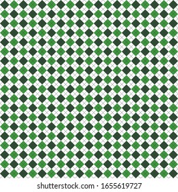 El día de San Patrón argla. Patrón escocés en rombos verdes y blancos. Jaula escocesa. Antecedentes tradicionales escoceses de diamantes. Textura de tela sin fisuras. Ilustración del vector