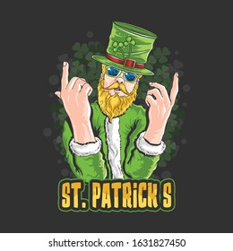 ST. PATRICK'S DAY ARTWORK VECTOR WITH EDITABLE LAYERS