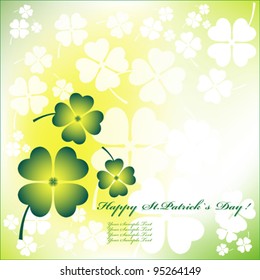 St. Patrick`s Day background or card.