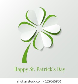 St. Patricks day background with clover