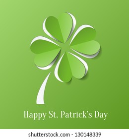 St. Patricks day background with clover