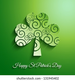 St Patricks Day background with a clover design