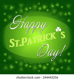 St. Patrick's day background. Clover background. 