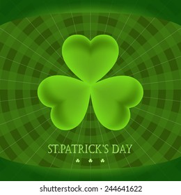 St. Patrick's day background. Clover background. 