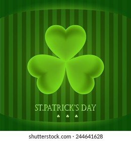 St. Patrick's day background. Clover background. 