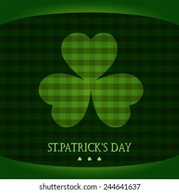 St. Patrick's day background. Clover background. 