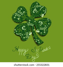 St. Patricks Day background with clover