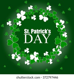 St. Patrick's day background with clover