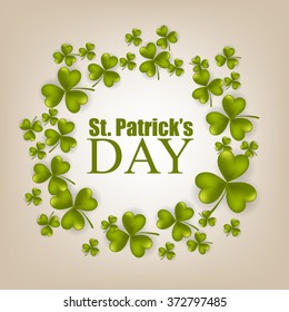 St. Patrick's day background with clover