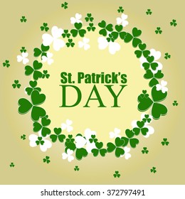 St. Patrick's day background with clover
