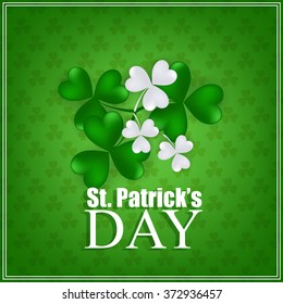 St. Patrick's day background with clover