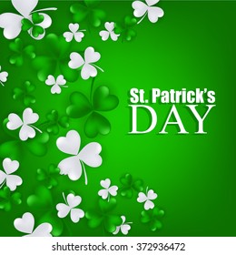St. Patrick's day background with clover