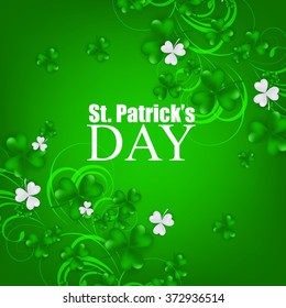 St. Patrick's day background with clover
