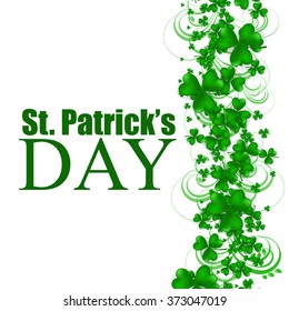 St. Patrick's day background with clover