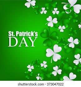 St. Patrick's day background with clover