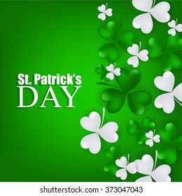 St. Patrick's day background with clover