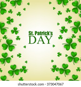 St. Patrick's day background with clover