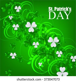 St. Patrick's day background with clover