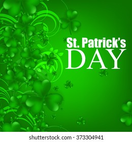 St. Patrick's day background with clover