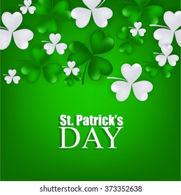 St. Patrick's day background with clover