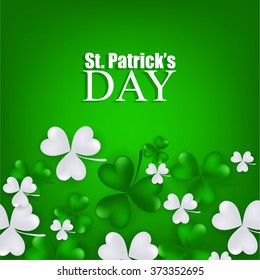 St. Patrick's day background with clover
