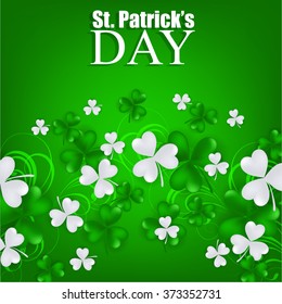 St. Patrick's day background with clover